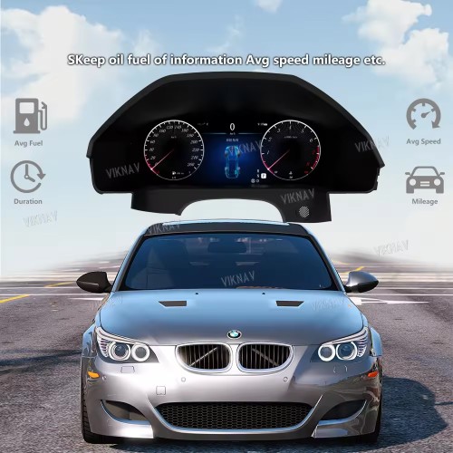Viknav 12.3 Inch Digital Cluster Car Speedometer For Mercedes Benz E- Class W212 2010 2011 2012 2013 Linux System Car Instrument Cluster Screen Instrument Replacement (NTG4.0)