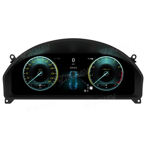 Viknav 12.3 Inch Digital Cluster Car Speedometer For Mercedes Benz E- Class W207 2010-2015 Linux System Car Instrument Cluster Screen Instrument Replacement (NTG4.0/4.5)