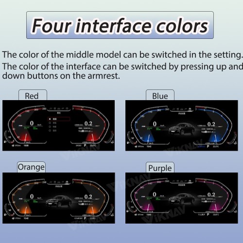 Viknav 11 inch Digital Cluster For BMW X1 E84 2009-2015 Vertical Screen Car Speedometer Car Dashboard Digital Panel Head Unit