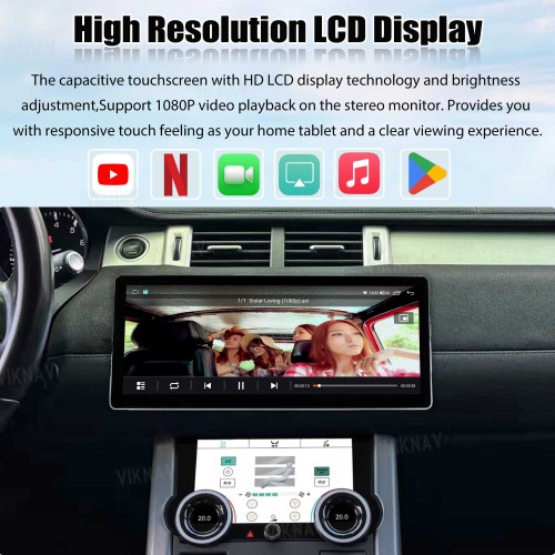 Viknav Android Radio and AC Panel For Land Rover Range Rover Evoque L538 2013-2017 Multimedia Player GPS Navigation Stereo Wireless Carplay Android Auto Touch Screen