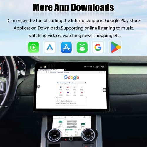 Viknav 13 inch Android Radio For Land Rover Range Rover Evoque L538 2013-2017 Multimedia Player GPS Navigation Stereo Wireless Carplay Android Auto Touch Screen
