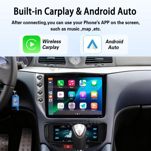 Android System 10 Inch Car Radio For Maserati GranTurismo GT GC 2007-2017 Auto Stereo Wireless Carplay GPS Navigation Multimedia Player LHD Touch Screen 128GB (Silvery)