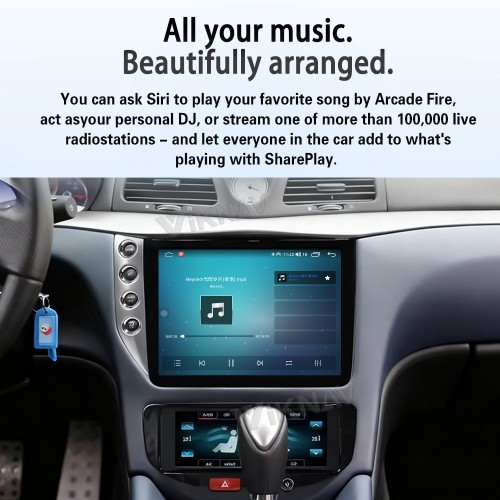 Android System 10 Inch Car Radio For Maserati GranTurismo GT GC 2007-2017 Auto Stereo Wireless Carplay GPS Navigation Multimedia Player LHD Touch Screen 128GB With AC panel (Silvery+AC)