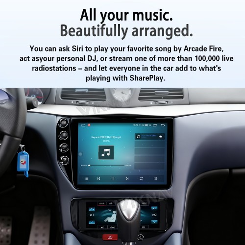 Android System 10 Inch Car Radio For Maserati GranTurismo GT GC 2007-2017 Auto Stereo Wireless Carplay GPS Navigation Multimedia Player LHD Touch Screen 128GB With AC panel (Black+AC)