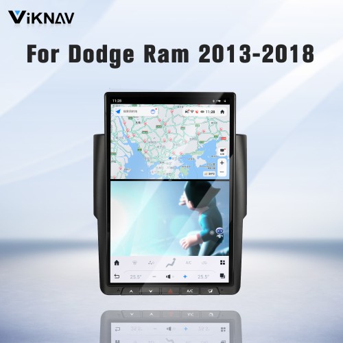 Viknav 14.4 Inch Touch Screen Car Radio For Dodge Ram 2013-2018 Upgrade Android Head Unit Wirless Carplay GPS Navigation Player Autoradio Replacement