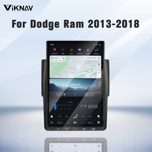Viknav 14.4 Inch Touch Screen Car Radio For Dodge Ram 2013-2018 Upgrade Android Head Unit Wirless Carplay GPS Navigation Player Autoradio Replacement