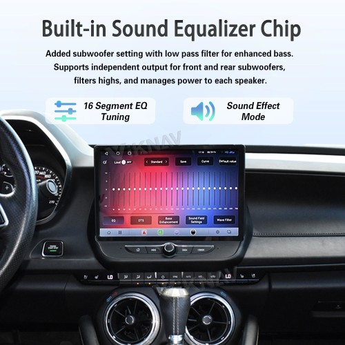 Viknav 12" Touch Screen Car Radio For Chevrolet Camaro 2016 2017 2018 2019 Multimedia Player Android Auto GPS Navigation Wireless Carplay (OEM 8 Inch))