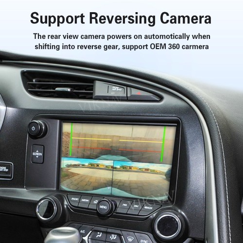 Viknav Linux Interface Box for Chevrolet Corvette C7 2013-2019 Wireless CarPlay Decoder Android Auto GPS Navigation Original Car Radio Screen