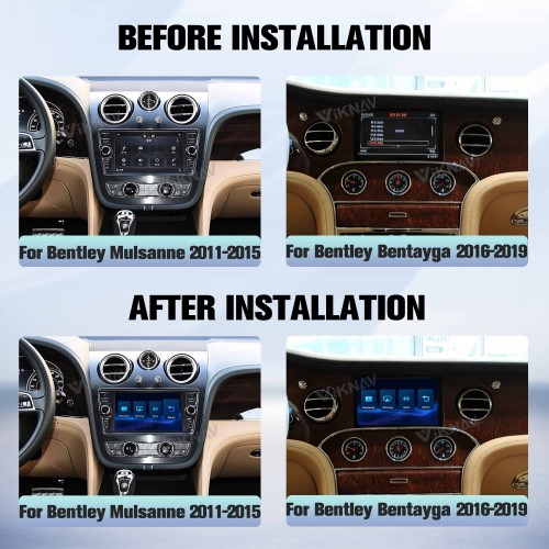 Viknav Linux System Wireless Carplay Android Auto Decoder Box For Bentley Mulsanne Bentayga 2011-2019 GPS Navigatipn Original Car Radio Screen