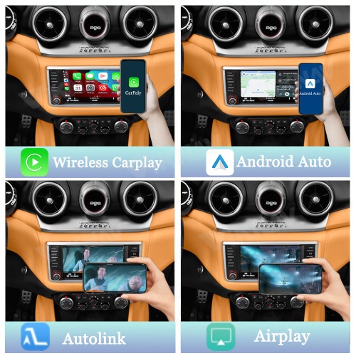 Viknav Linux System Wireless Carplay Android Auto Decoder Box For Ferrari Decoding Box Upgrade Interface Autolink  Airplay