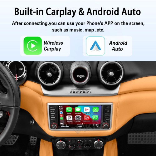 Viknav Linux System Wireless Carplay Android Auto Decoder Box For Ferrari Decoding Box Upgrade Interface Autolink  Airplay