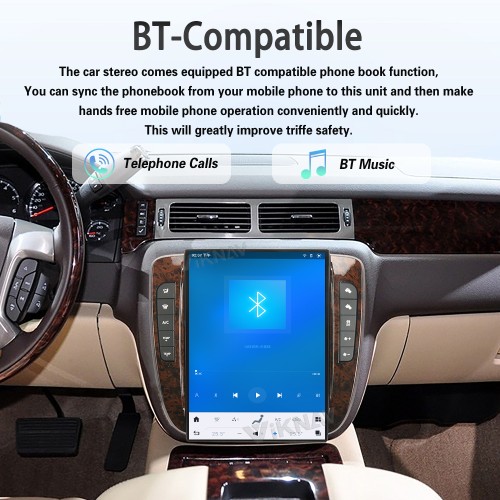 Viknav Upgrade 14 Inch Android Car Radio For GMC YUKON/Chevy Suburban Tahoe 2007-2013 Carplay GPS Navigation Multimedia Stereo Video Player(128GB)