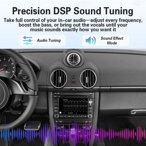 Viknav Linux System Wireless Carplay Android Auto Decoder Box for Porsche Cayman PCM 3.1 2010-2016 Decoding Box Upgrade Interface Autolink Airplay