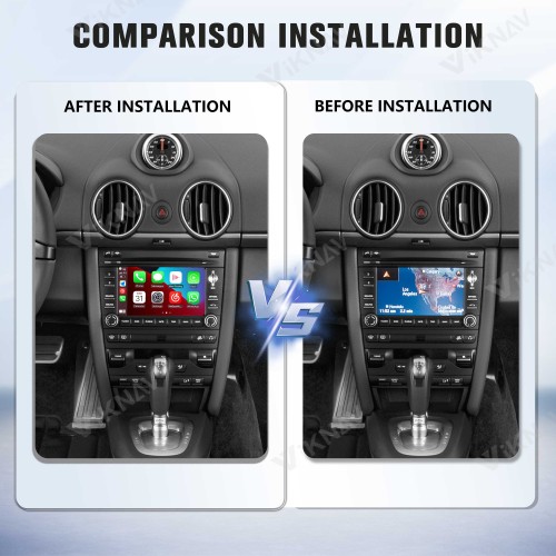 Viknav Linux System Wireless Carplay Android Auto Decoder Box for Porsche Cayman PCM 3.1 2010-2016 Decoding Box Upgrade Interface Autolink Airplay