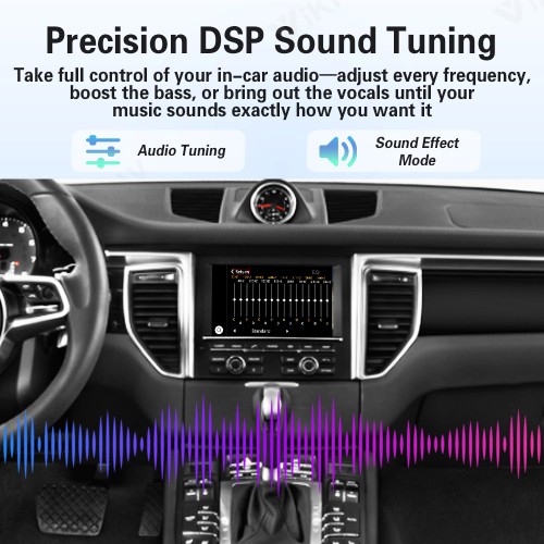 Viknav Linux System Wireless Carplay Android Auto Decoder Box for Porsche Macan PCM 3.1 2014-2016 PCM 4.0 2017 Decoding Box Upgrade Interface Autolink Airplay