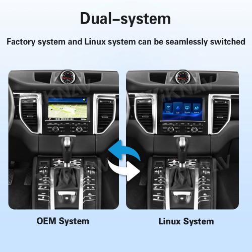 Viknav Linux System Wireless Carplay Android Auto Decoder Box for Porsche Macan PCM 3.1 2014-2016 PCM 4.0 2017 Decoding Box Upgrade Interface Autolink Airplay