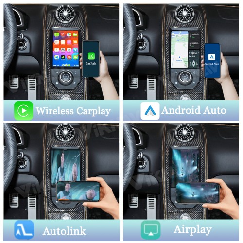 Viknav Linux System Wireless Carplay Android Auto Decoder Box For MacLaren Decoding Box Upgrade Interface Autolink Airplay