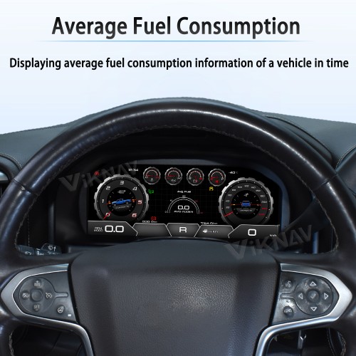 Viknav 13 Inch Car Digital Cluster For Chevrolet Silverado GMC SIERRA 2014- 2018 LCD Car Digital Speedometer Dashboard Panel Instrument Panel Virtual Cockpit