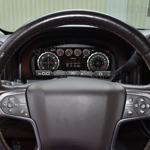 Viknav 13 Inch Car Digital Cluster For Chevrolet Silverado GMC SIERRA 2014- 2018 LCD Car Digital Speedometer Dashboard Panel Instrument Panel Virtual Cockpit