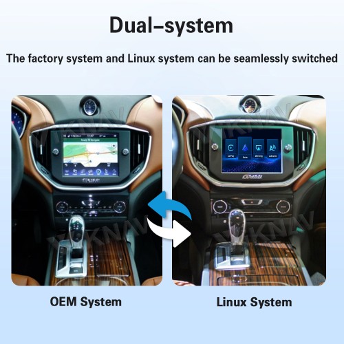 Viknav Linux System Wireless Carplay Android Auto Decoder Box for Maserati Ghibli 2014 Decoding Box Upgrade Interface Autolink Airplay