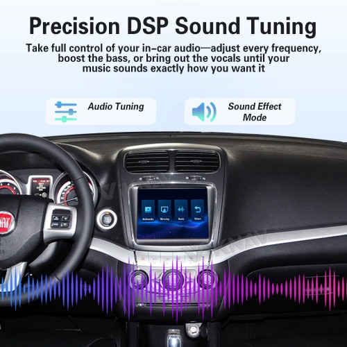 Viknav Linux System Wireless Carplay Android Auto Decoder Box For Fiat Freemont Ottimo 2013-2014 Decoding Box Upgrade Interface Autolink Airplay