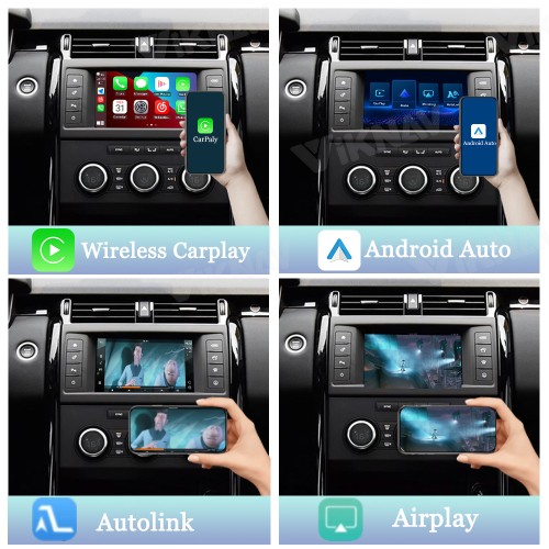 Viknav Linux System Wireless Carplay Android Auto Decoder Box For Land Rover Discovery 5 L462 2017 GPS Navigatipn Original Car Radio Screen