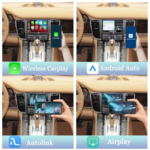 Viknav Linux System Wireless Carplay Android Auto Decoder Box for Porsche Panamera 2010-2016 PCM 3.1 Upgrade Interface Autolink Airplay Decoding Box