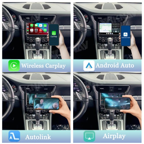 Viknav Linux System Wireless Carplay Android Auto Decoder Box for Porsche 911 2006-2018 Upgrade Interface Autolink Airplay Decoding Box