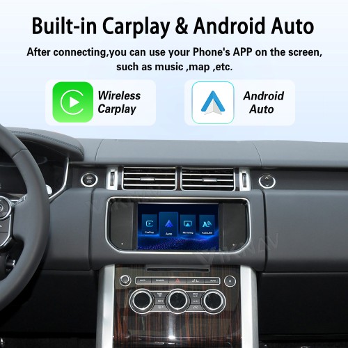 Viknav Linux System Wireless Carplay Android Auto Decoder Box For Land Rover Range Rover 2013-2016 GPS Navigatipn Original Car Radio Screen