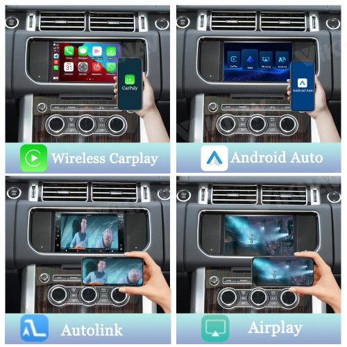 Viknav Linux System Wireless Carplay Android Auto Decoder Box For Land Rover Range Rover 2013-2016 GPS Navigatipn Original Car Radio Screen