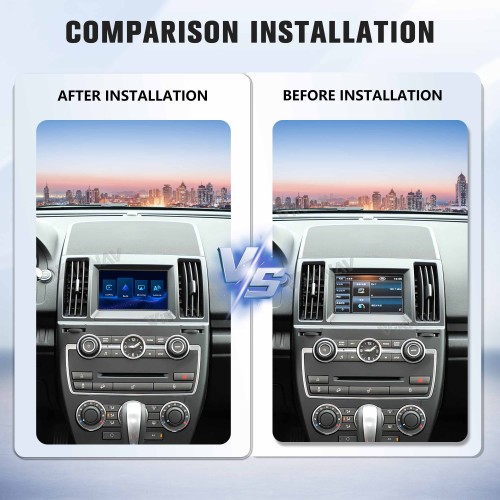 Viknav Linux System Wireless Carplay Android Auto Decoder Box For Land Rover Freelander 2 2013-2015 GPS Navigatipn Original Car Radio Screen