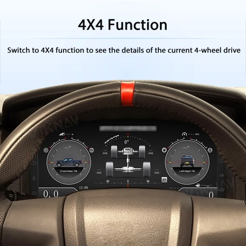 Viknav 15.1inch For Ford F150 2009-2014 LCD Digital Cluster Dashboard Panel Speedometer Screen Virtual Instrument Cluster Virtual Cockpit