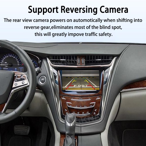 Viknav Linux System Wireless Carplay Android Auto Decoder Box for Cadillac CTS 2014-2015 Upgrade Interface Retain OEM Screen & Functions