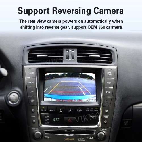 Viknav Linux Interface Box for Lexus IS 2005 -2019 Wireless CarPlay Decoder Android Auto GPS Navigation  Original Car Radio Screen