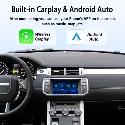 Viknav Linux System Wireless Carplay Android Auto Decoder Box For Land Rover Evoque L538 2012-2015 GPS Navigatipn Original Car Radio Screen