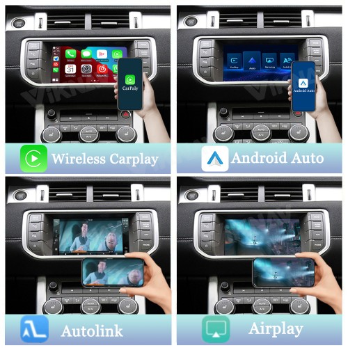 Viknav Linux System Wireless Carplay Android Auto Decoder Box For Land Rover Evoque L538 2012-2015 GPS Navigatipn Original Car Radio Screen