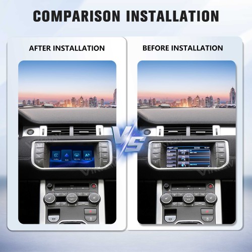 Viknav Linux System Wireless Carplay Android Auto Decoder Box For Land Rover Evoque L538 2012-2015 GPS Navigatipn Original Car Radio Screen