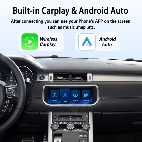 Viknav Linux System Wireless Carplay Android Auto Decoder Box For Land Rover Evoque L538 2017-2018 GPS Navigatipn Original Car Radio Screen