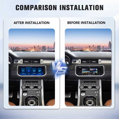 Viknav Linux System Wireless Carplay Android Auto Decoder Box For Land Rover Evoque L538 2017-2018 GPS Navigatipn Original Car Radio Screen
