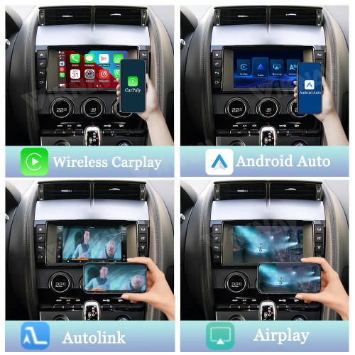 Viknav Linux System Wireless Carplay Android Auto Decoder Box For Jaguar F-Type 2013-2018 GPS Navigatipn Original Car Radio Screen