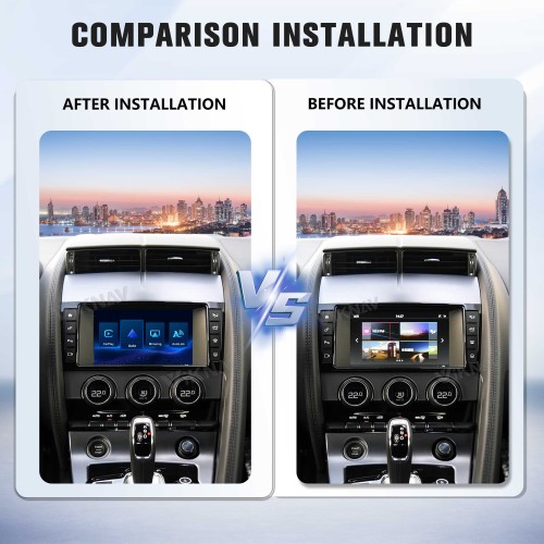 Viknav Linux System Wireless Carplay Android Auto Decoder Box For Jaguar F-Type 2013-2018 GPS Navigatipn Original Car Radio Screen