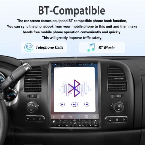 Viknav Car radio For Chevrolet Silverado GMC SIERRA 2007-2013 Vertical Screen 12.1 INCH Car Stereo DVD player GPS Navigation Head UNIT (128gb)