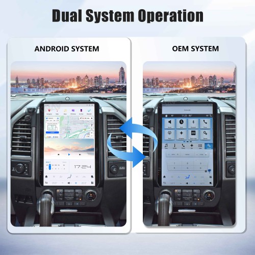 Viknav 14.4 Inch Car Radio Android 13 For Ford F150 2015-2020 Stereo Wireless Carplay Android Auto Touch Screen GPS Navigation Multimedia player 128GB
