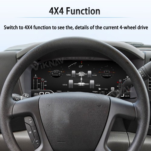 Viknav 12.1 inch Touch Screen Android Car Radio For Chevrolet Silverado GMC SIERRA 2007-2013 Wireless Carplay GPS Navigation With 15.1 Inch Car Digital Cluster