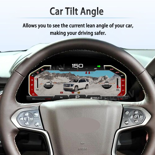 Viknav 15.6 inch Touch Screen Android Car Radio For Chevrolet Tahoe Suburban GMC Yukon 2014-2020 Wireless Carplay GPS Navigation With 13 Inch Car Digital Cluster