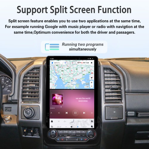 VIKNAV 14.4 inch Android Radio For Ford Expedition 2015-2022 Car Radio Wireless Carplay Android Auto Stereo GPS Navigation Multimedia Player