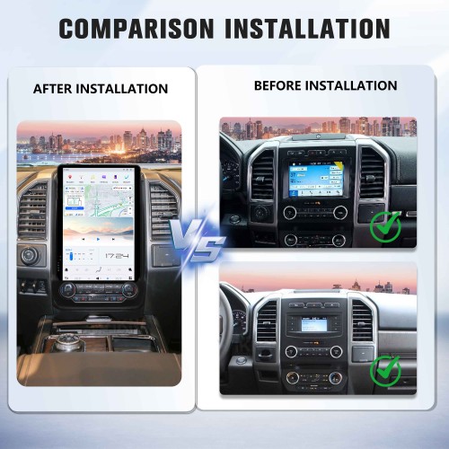 VIKNAV 14.4 inch Android Radio For Ford Expedition 2015-2022 Car Radio Wireless Carplay Android Auto Stereo GPS Navigation Multimedia Player