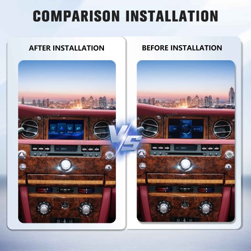 Viknav Linux System Wireless Carplay Android Auto Decoder Box For Rolls-Royce Phantom 2006-2012 GPS Navigatipn Original Car Radio Screen