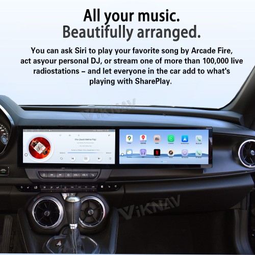 Viknav 26" Dual Touch Screen Car Radio For Chevrolet Camaro 2016 2017 2018 Multimedia Player Android Auto GPS Navigation Wireless Carplay (OEM 7 Inch)