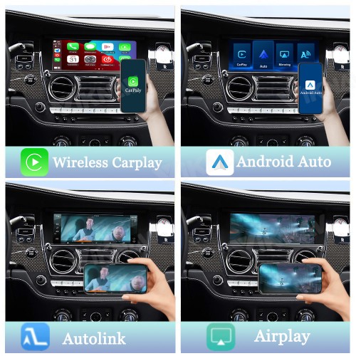 Viknav Linux System Wireless Carplay Android Auto Decoder Box For Rolls-Royce Wraith 2013-2018 GPS Navigatipn Original Car Radio Screen